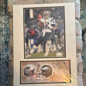USPS issued Tom Brady Patriots Super Bowl XXXIX Photo Sealed, New in Package‎